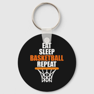 Essen. Schlafen. Basketball. Wieder von vorne. T f Schlüsselanhänger