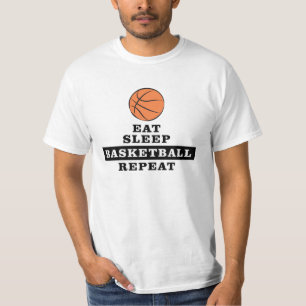 Essen, schlafen, Basketball, wiedergutmachen T-Shirt