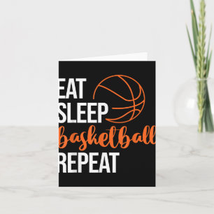 Essen Schlafen Basketball Wiederholen Spaß Sport M Karte