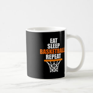 Essen. Schlafen. Basketball. Wiederholung für Bask Kaffeetasse