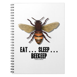 Essen... Schlafen... Bienenstock Notizblock