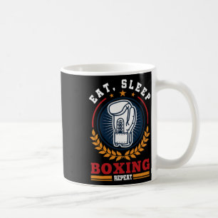 Essen Schlafen Boxen Wiederholen Mma Kickboxen Box Kaffeetasse