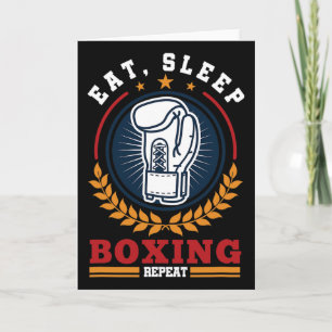 Essen Schlafen Boxen Wiederholen Mma Kickboxen Box Karte