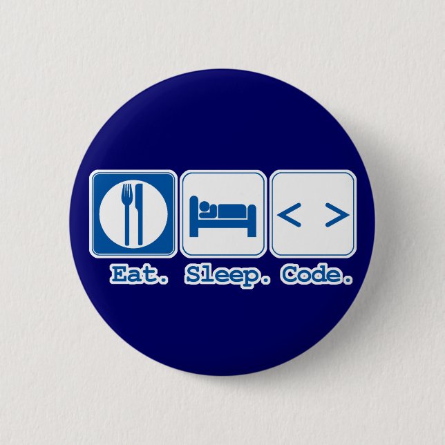 essen schlafen code (html) button (Vorderseite)