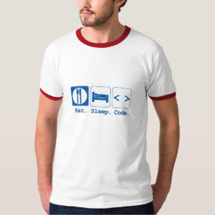 essen schlafen code (html) T-Shirt
