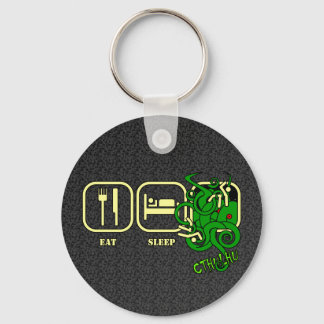 Essen - Schlafen - Cthulhu Keyring Schlüsselanhänger