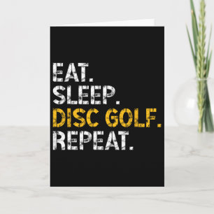 Essen Schlafen Disc Golf Wiederholen Disc Golf Spi Karte