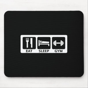 Essen Schlafen Fitnessstudio Fitness-Trainer Worko Mousepad