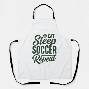 Essen Schlafen Fußball Wiederholen Vintage-Shirt-D Schürze