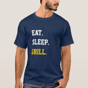 Essen Schlafen Grillen T-Shirt