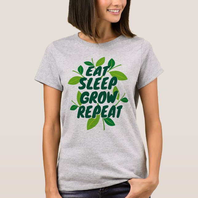 Essen Schlafen Grow Wiederholen Homesteader-T - Sh T-Shirt (Vorderseite)