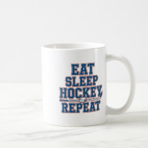 Essen Schlafen Hockey Wiederholen Eishockey Für Te Kaffeetasse
