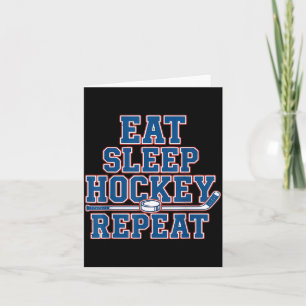 Essen Schlafen Hockey Wiederholen Eishockey Für Te Karte