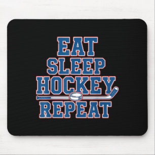 Essen Schlafen Hockey Wiederholen Eishockey Für Te Mousepad