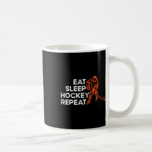 Essen Schlafen Hockey Wiederholen Eishockey Liebha Kaffeetasse