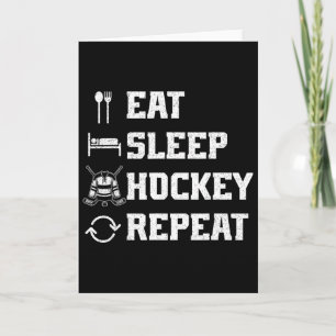 Essen Schlafen Hockey Wiederholen Eishockey Spiele Karte
