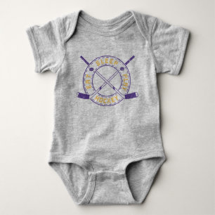 Essen, schlafen, Hockeyschläger-Hemd spielen Baby Strampler