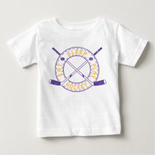 Essen, schlafen, Hockeyschläger-Hemd spielen Baby T-shirt
