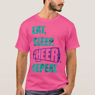 Essen Schlafen Jubeln Wiederholen Cheerleading Lus T-Shirt
