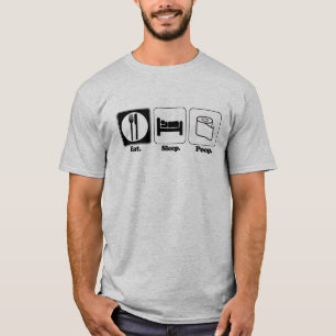 essen schlafen kacken T-Shirt