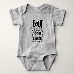 Essen Schlafen Kacken Wiederholen Baby Strampler