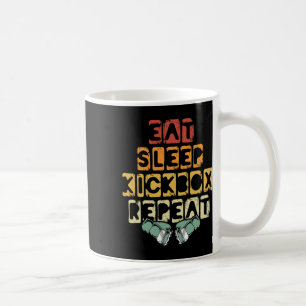 Essen Schlafen Kickboxen Wiederholen Mma Kickboxen Kaffeetasse