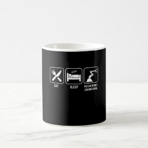 Essen. Schlafen. Mechatronik Kaffeetasse