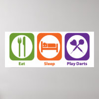 Essen schlafen Play Darts