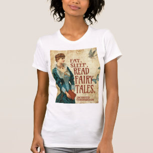 ESSEN. SCHLAFEN. READ FAIRE TALES T - Shirt