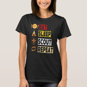 Essen Schlafen Scout Wiederholen Einzigartiges Sco T-Shirt