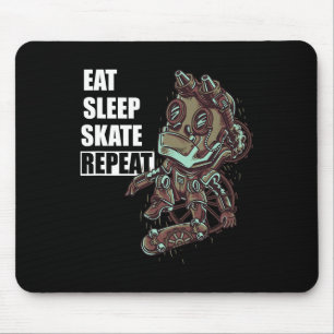 Essen Schlafen Skate Skateboarding Skateboard Für Mousepad