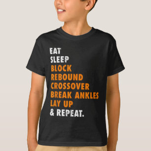 Essen Schlafen Sketll Wiederholen Lustiges Geschen T-Shirt