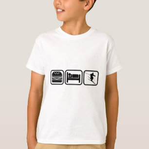 Essen, Schlafen, Skifahren Und Wiederholen Ich Lie T-Shirt
