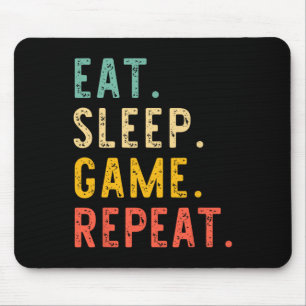 Essen Schlafen Spiel Wiederholen Videospieler Gami Mousepad