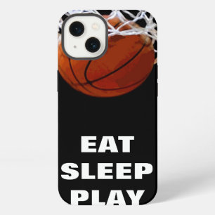 Essen Schlafen Spielen Basketball Motivierend iPhone Hülle
