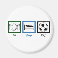 Essen schlafen spielen Fußball