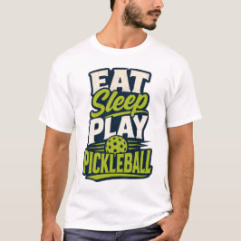 Essen Schlafen Spielen Pickleball Retro Sport T-Shirt