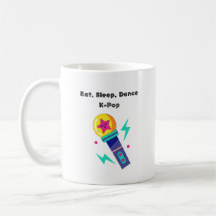 Essen, schlafen, Tanz K-Pop Kaffeetasse