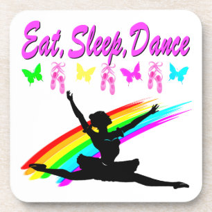 ESSEN, SCHLAFEN, TANZBALLERINA DESIGN UNTERSETZER