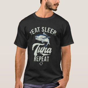 Essen Schlafen Thunfisch Wiederhole Thunfischangel T-Shirt