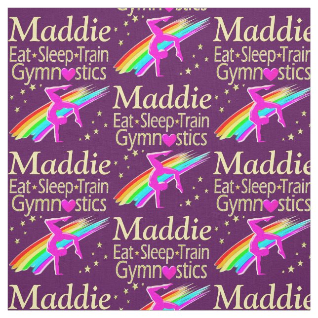 ESSEN, SCHLAFEN, TRAGEN PERSONALISIERTE GYMNASTIK  STOFF (Muster)