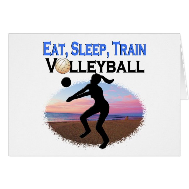 ESSEN, SCHLAFEN, TRAGVOLLEYBALL (Vorderseite (Horizontal))