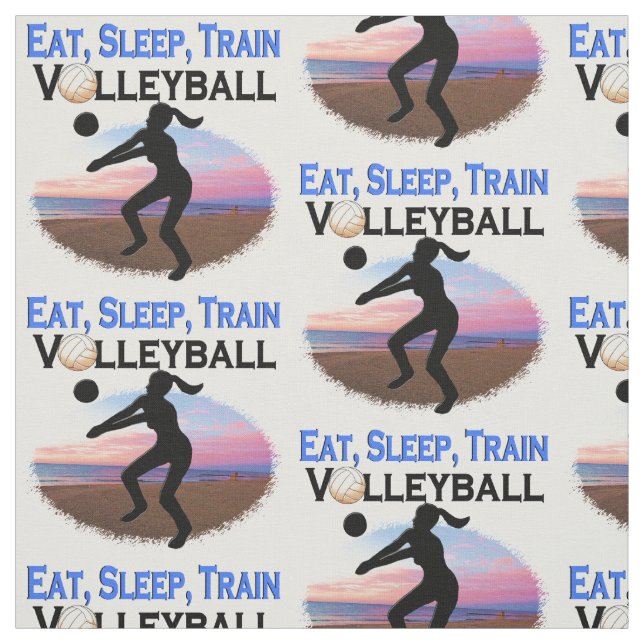 ESSEN, SCHLAFEN, TRAGVOLLEYBALL STOFF (Muster)