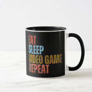 ESSEN SCHLAFEN VIDEOSPIEL WIEDERHOLEN TASSE