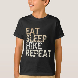 Essen Schlafen Wandern Wiederholen Vintage Spruch  T-Shirt