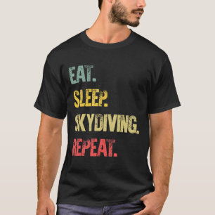 Essen Schlafen Wiederholen Gif Essen Schlafen Fall T-Shirt