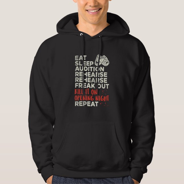 Essen schlafende Audition Freak Out Hoodie (Vorderseite)