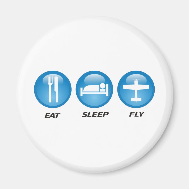 Essen schlafende Fliege Magnet (Vorne)