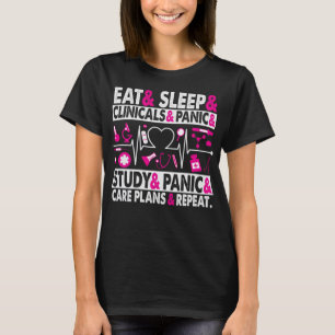 Essen schlafende Kliniken Pflegepläne Schöne Krank T-Shirt