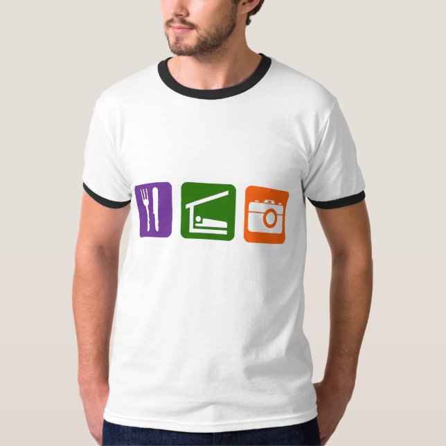 Essen Schlaffotografie T-Shirt (Vorderseite)